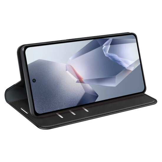 OnePlus 13R Hoesje - MobyDefend Luxe Wallet Bookcase (Magnetische Sluiting) - Zwart