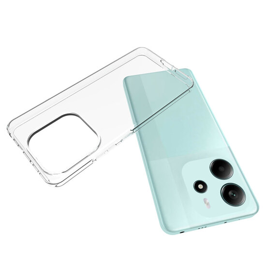 Xiaomi Redmi Note 14 4G Hoesje - MobyDefend Transparante TPU Backcover - Volledig Doorzichtig