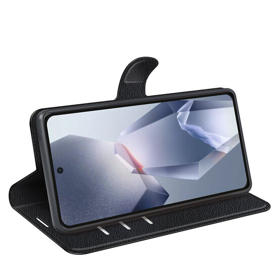 OnePlus 13R Hoesje - MobyDefend Kunstleren Wallet Book Case (Sluiting Voorkant) - Zwart