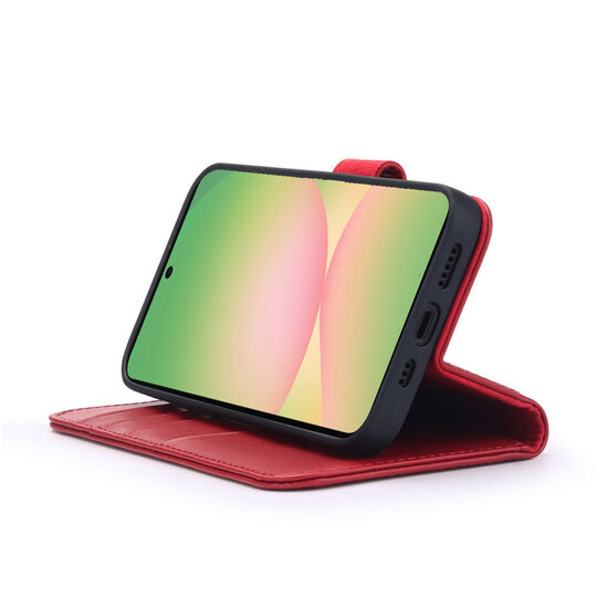 Samsung Galaxy A36 / Samsung Galaxy A56 Hoesje - Luxe MobyDefend Wallet Bookcase - Rood