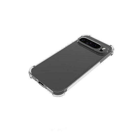 Google Pixel 9 Pro XL Hoesje - MobyDefend Transparante Shockproof TPU Backcover - Verstevigde Hoeken - Volledig Doorzichtig