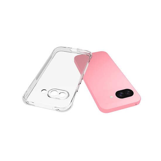 Google Pixel 9a Hoesje - MobyDefend Transparante Shockproof TPU Backcover - Verstevigde Hoeken - Volledig Doorzichtig