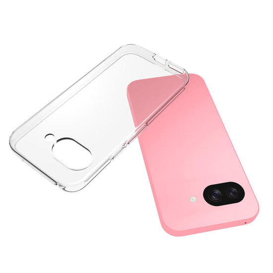 Google Pixel 9a Hoesje - MobyDefend Transparante TPU Backcover - Volledig Doorzichtig