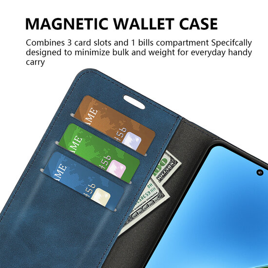 Xiaomi 15 Hoesje - MobyDefend Luxe Wallet Bookcase (Magnetische Sluiting) - Roze