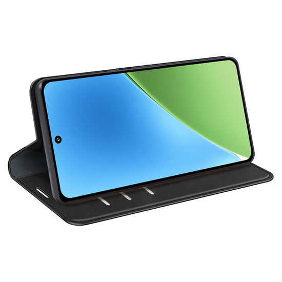 Xiaomi 15 Hoesje - MobyDefend Luxe Wallet Bookcase (Magnetische Sluiting) - Zwart