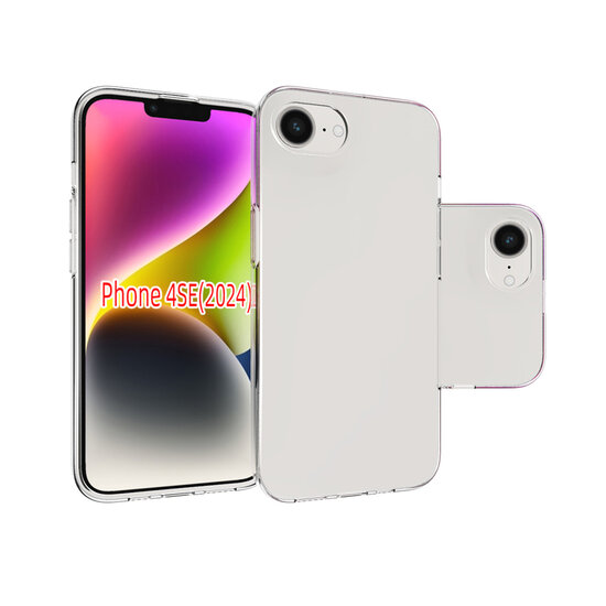 iPhone 16e Hoesje - MobyDefend Transparante TPU Backcover - Volledig Doorzichtig