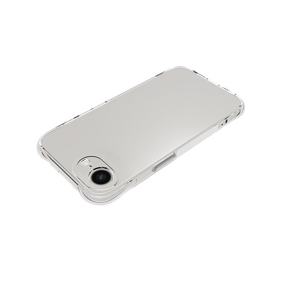iPhone 16e Hoesje - MobyDefend Transparante Shockproof TPU Backcover - Verstevigde Hoeken - Volledig Doorzichtig