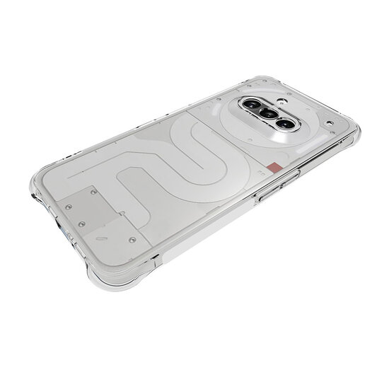 Nothing Phone (3a) Hoesje - MobyDefend Transparante Shockproof TPU Backcover - Verstevigde Hoeken - Volledig Doorzichtig
