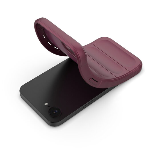 iPhone 16e Hoesje - MobyDefend TPU Gripcase - Paars