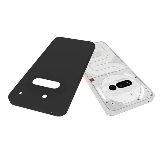Nothing Phone (3a) Hoesje - MobyDefend TPU Backcover - Mat Zwart