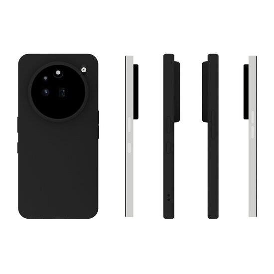 Nothing Phone (3a) Pro Hoesje - MobyDefend TPU Backcover - Mat Zwart