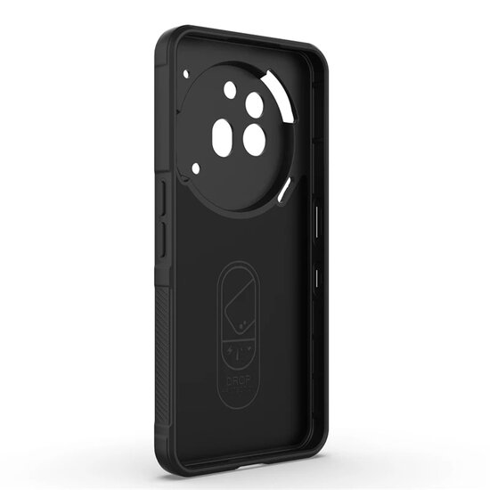 Nothing Phone (3a) Pro Hoesje - MobyDefend TPU Gripcase - Zwart