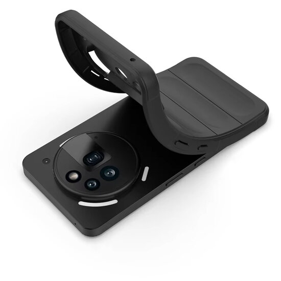 Nothing Phone (3a) Pro Hoesje - MobyDefend TPU Gripcase - Zwart