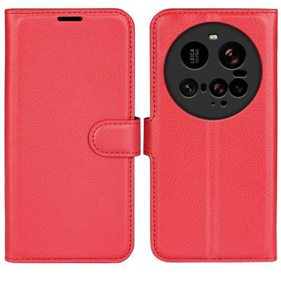Xiaomi 15 Ultra Hoesje - MobyDefend Kunstleren Wallet Book Case (Sluiting Voorkant) - Rood