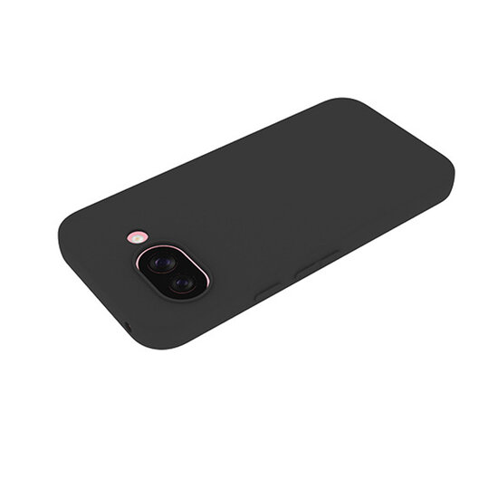 Google Pixel 9a Hoesje - MobyDefend TPU Backcover - Mat Zwart