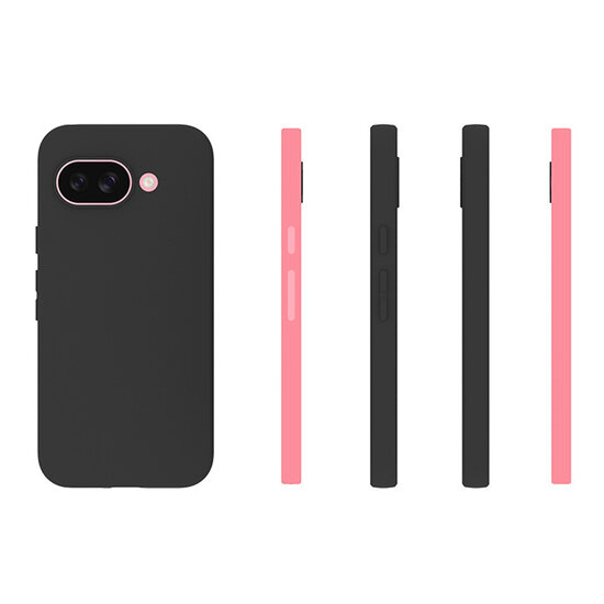 Google Pixel 9a Hoesje - MobyDefend TPU Backcover - Mat Zwart