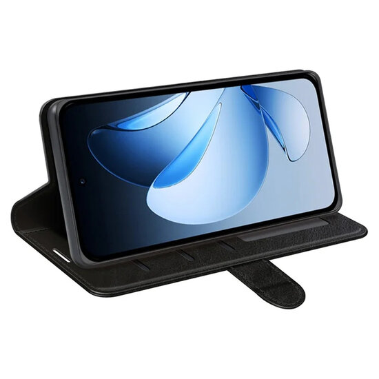 Oppo Reno13 Pro Hoesje - MobyDefend Wallet Book Case (Sluiting Achterkant) - Zwart