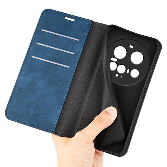 Xiaomi 15 Ultra Hoesje - MobyDefend Luxe Wallet Bookcase (Magnetische Sluiting) - Blauw