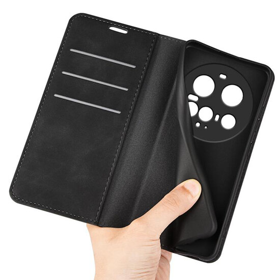 Xiaomi 15 Ultra Hoesje - MobyDefend Luxe Wallet Bookcase (Magnetische Sluiting) - Zwart