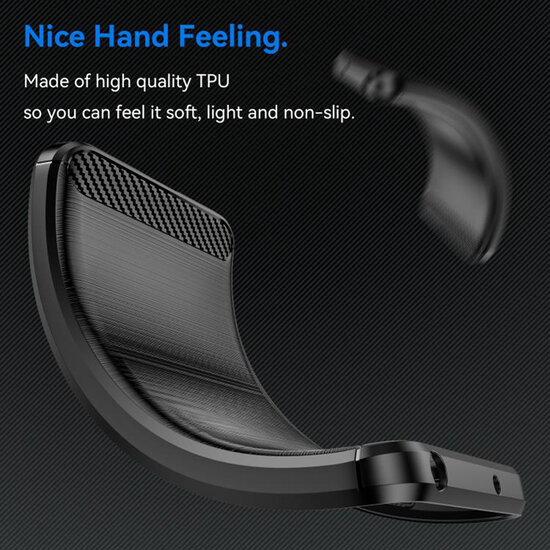 Xiaomi 15 Ultra Hoesje - MobyDefend TPU Backcover - Geborstelde Metaal &amp; Carbon-Look - Zwart