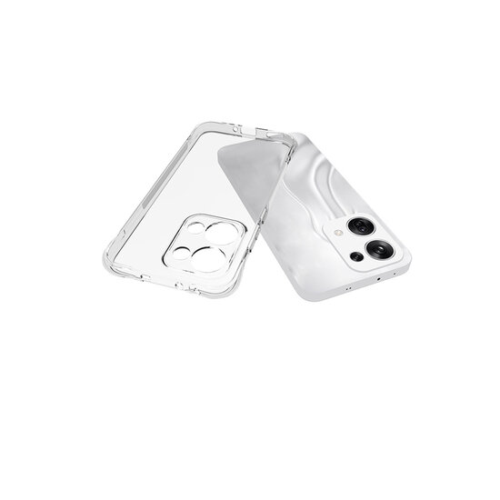 Oppo Reno13 Hoesje - MobyDefend Transparante Shockproof TPU Backcover - Verstevigde Hoeken - Volledig Doorzichtig