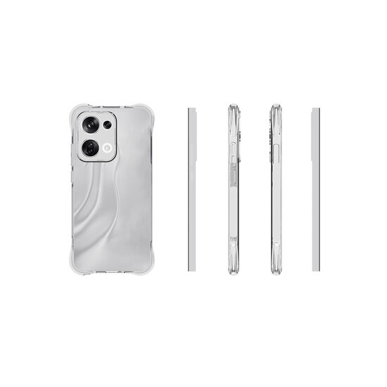 Oppo Reno13 Hoesje - MobyDefend Transparante Shockproof TPU Backcover - Verstevigde Hoeken - Volledig Doorzichtig