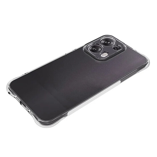 Oppo Reno13 Pro Hoesje - MobyDefend Transparante Shockproof TPU Backcover - Verstevigde Hoeken - Volledig Doorzichtig