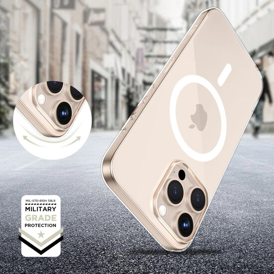 iPhone 16 Pro Max Hoesje - Tech-Protect FlexAir MagSafe Case - Transparant