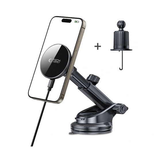Tech-Protect - MagSafe Telefoonhouder - Autohouder - Zwart