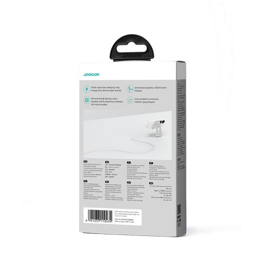 Joyroom USB-A naar USB-C kabel - 1 Meter - Wit