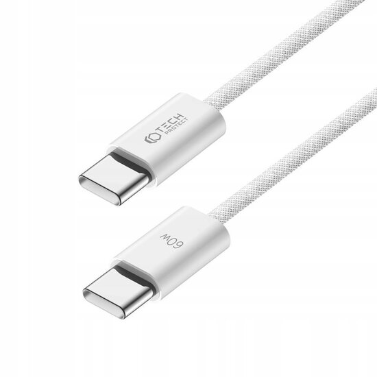 Tech-Protect USB-C naar USB-C kabel - 1 Meter - Wit