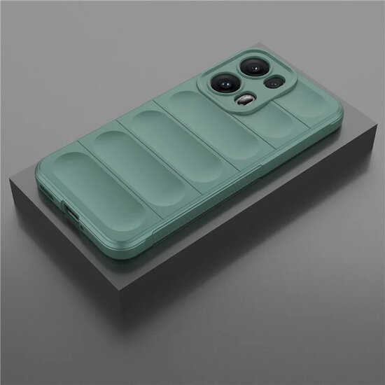 Oppo Reno13 Pro Hoesje - MobyDefend TPU Gripcase - Groen