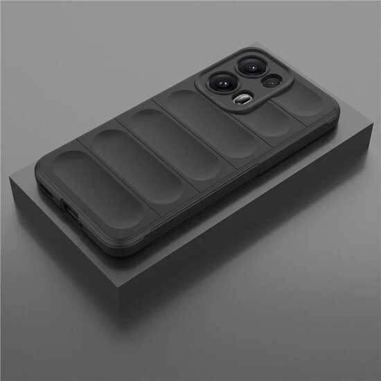 Oppo Reno13 Pro Hoesje - MobyDefend TPU Gripcase - Zwart