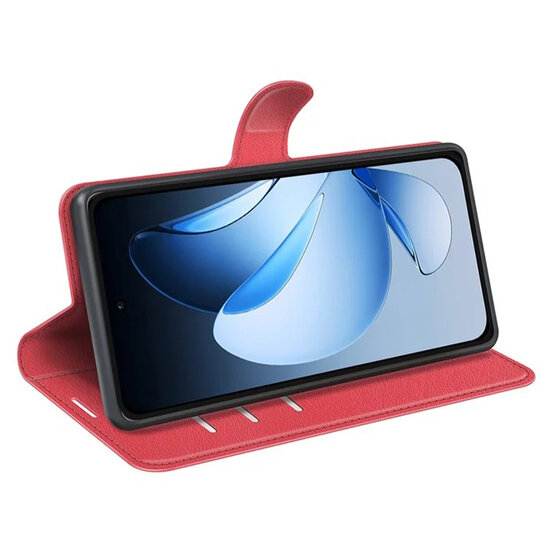 Oppo Reno13 Hoesje - MobyDefend Kunstleren Wallet Book Case (Sluiting Voorkant) - Rood