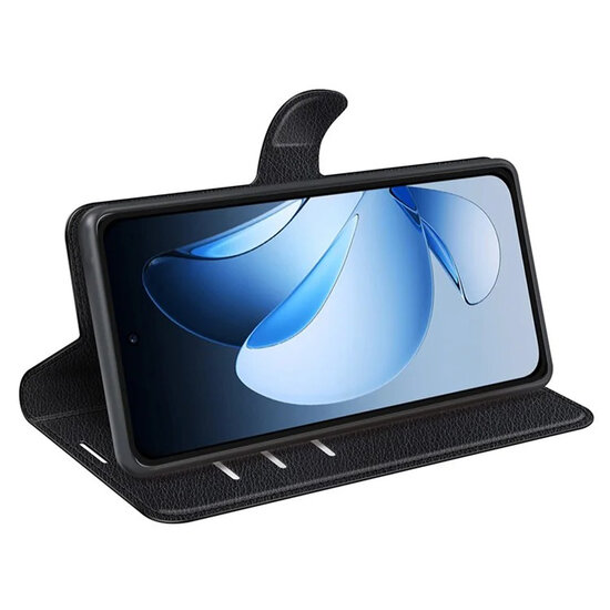 Oppo Reno13 Hoesje - MobyDefend Kunstleren Wallet Book Case (Sluiting Voorkant) - Zwart
