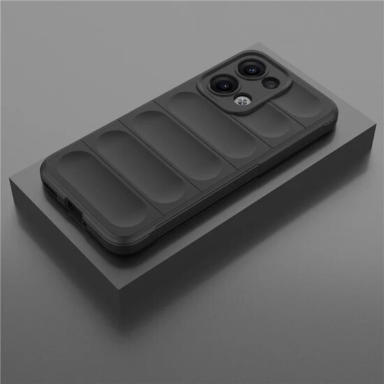 Oppo Reno13 Hoesje - MobyDefend TPU Gripcase - Zwart