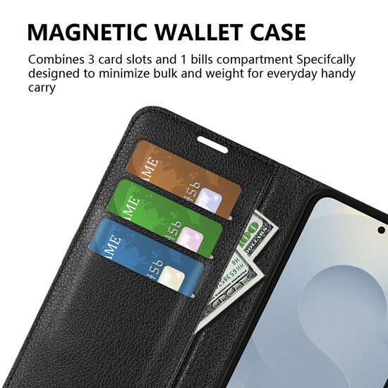 Samsung Galaxy S25 Edge Hoesje - MobyDefend Kunstleren Wallet Book Case (Sluiting Voorkant) - Bruin