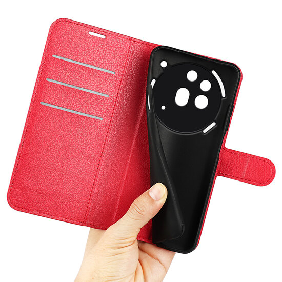 Nothing Phone (3a) Pro Hoesje - MobyDefend Kunstleren Wallet Book Case (Sluiting Voorkant) - Rood