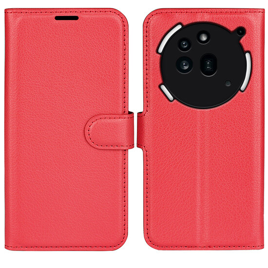 Nothing Phone (3a) Pro Hoesje - MobyDefend Kunstleren Wallet Book Case (Sluiting Voorkant) - Rood