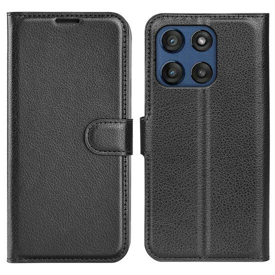 Motorola Edge 60 / Motorola Edge 60 Fusion Hoesje - MobyDefend Kunstleren Wallet Book Case (Sluiting Voorkant) - Zwart