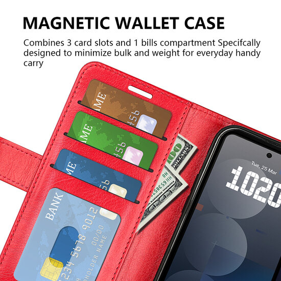 Nothing Phone (3a) Pro Hoesje - MobyDefend Wallet Book Case (Sluiting Achterkant) - Zwart