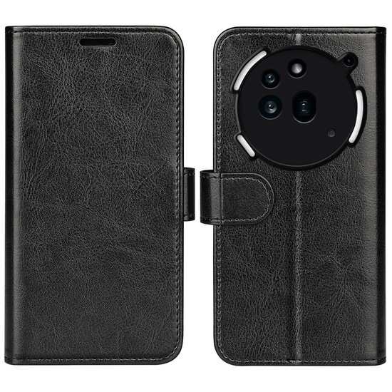 Nothing Phone (3a) Pro Hoesje - MobyDefend Wallet Book Case (Sluiting Achterkant) - Zwart
