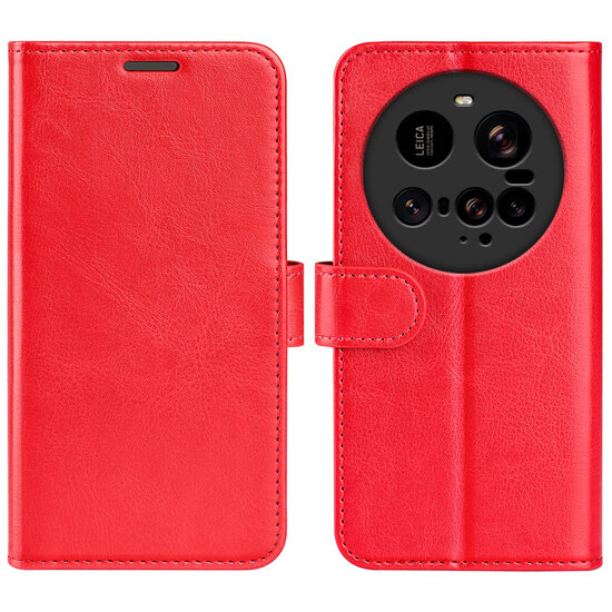 Xiaomi 15 Ultra Hoesje - MobyDefend Wallet Book Case (Sluiting Achterkant) - Rood