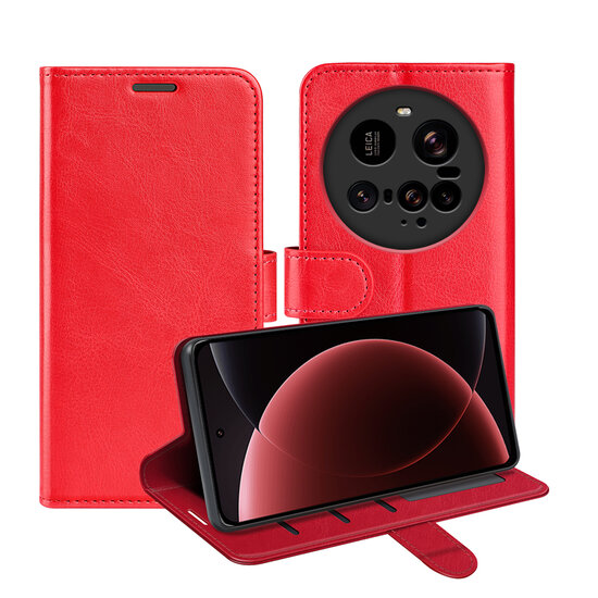 Xiaomi 15 Ultra Hoesje - MobyDefend Wallet Book Case (Sluiting Achterkant) - Rood