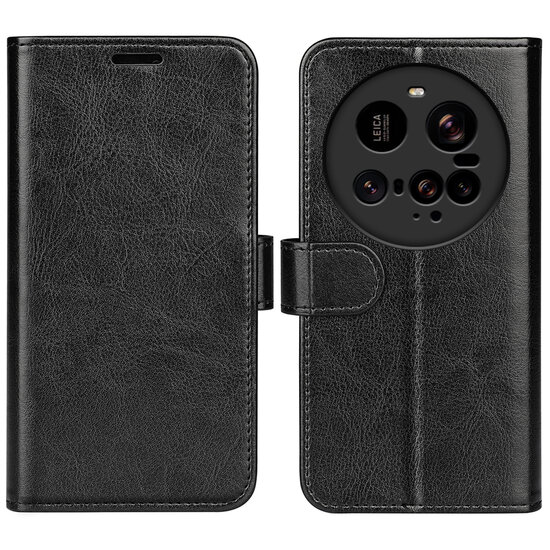 Xiaomi 15 Ultra Hoesje - MobyDefend Wallet Book Case (Sluiting Achterkant) - Zwart