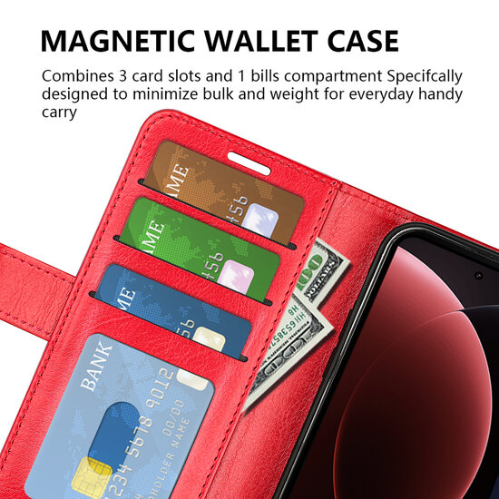 Xiaomi 15 Ultra Hoesje - MobyDefend Wallet Book Case (Sluiting Achterkant) - Bruin