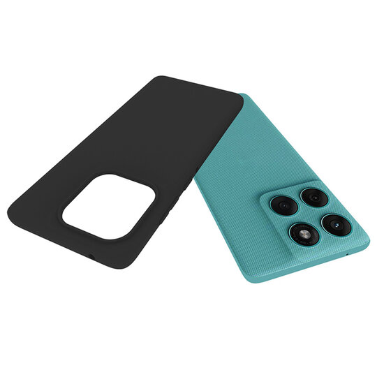 Samsung Galaxy S25 Edge Hoesje - MobyDefend TPU Backcover - Mat Zwart