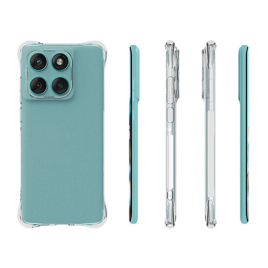 Motorola Edge 60 / Motorola Edge 60 Fusion Hoesje - MobyDefend Transparante Shockproof TPU Backcover - Verstevigde Hoeken - Volledig Doorzichtig
