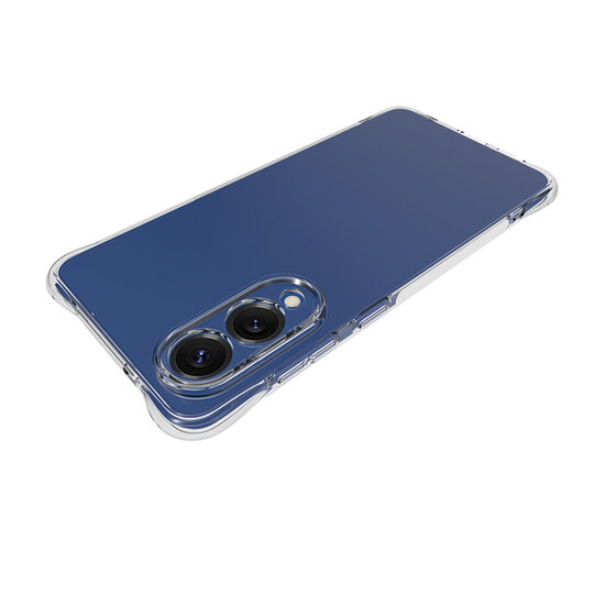 Samsung Galaxy S25 Edge Hoesje - MobyDefend Transparante Shockproof TPU Backcover - Verstevigde Hoeken - Volledig Doorzichtig