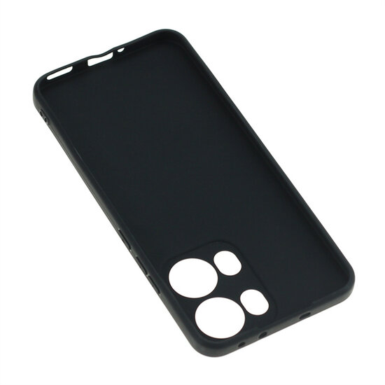Oppo Reno13 Pro Hoesje - MobyDefend TPU Backcover - Mat Zwart